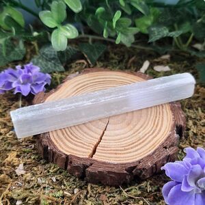 Small Raw Selenite Stick, Wand #7